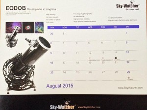 Im Kalender angekündigt, kam dann doch nicht auf den Markt: die SkyWatcher Dobson-Hufeisenaufhängung EQ-DOB